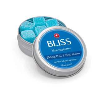 Blue Raspberry THC Gummy Candy Package from Doctor Dutch Online Cannabis Dispensary Canada