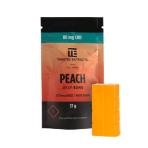 Peach THC Gummy Candy Package from Doctor Dutch Online Cannabis Dispensary Canada