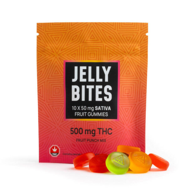 Jelly Bites - Sativa Extra Strength (500 mg THC) – Fruit Punch Mix